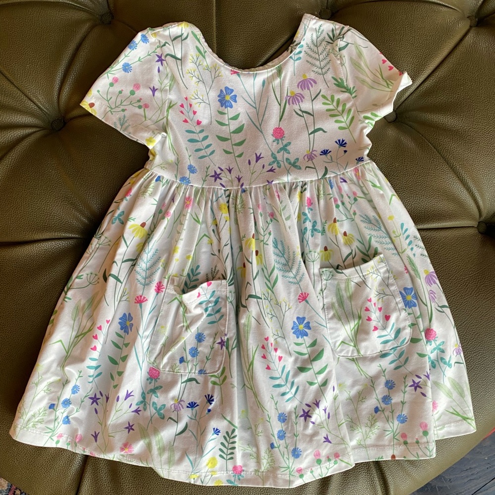 Mila and Rose Floral Knit Jersey Dress, 3T